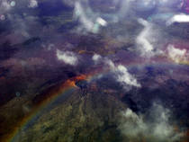 Bild Regenbogen über dem Vulkan